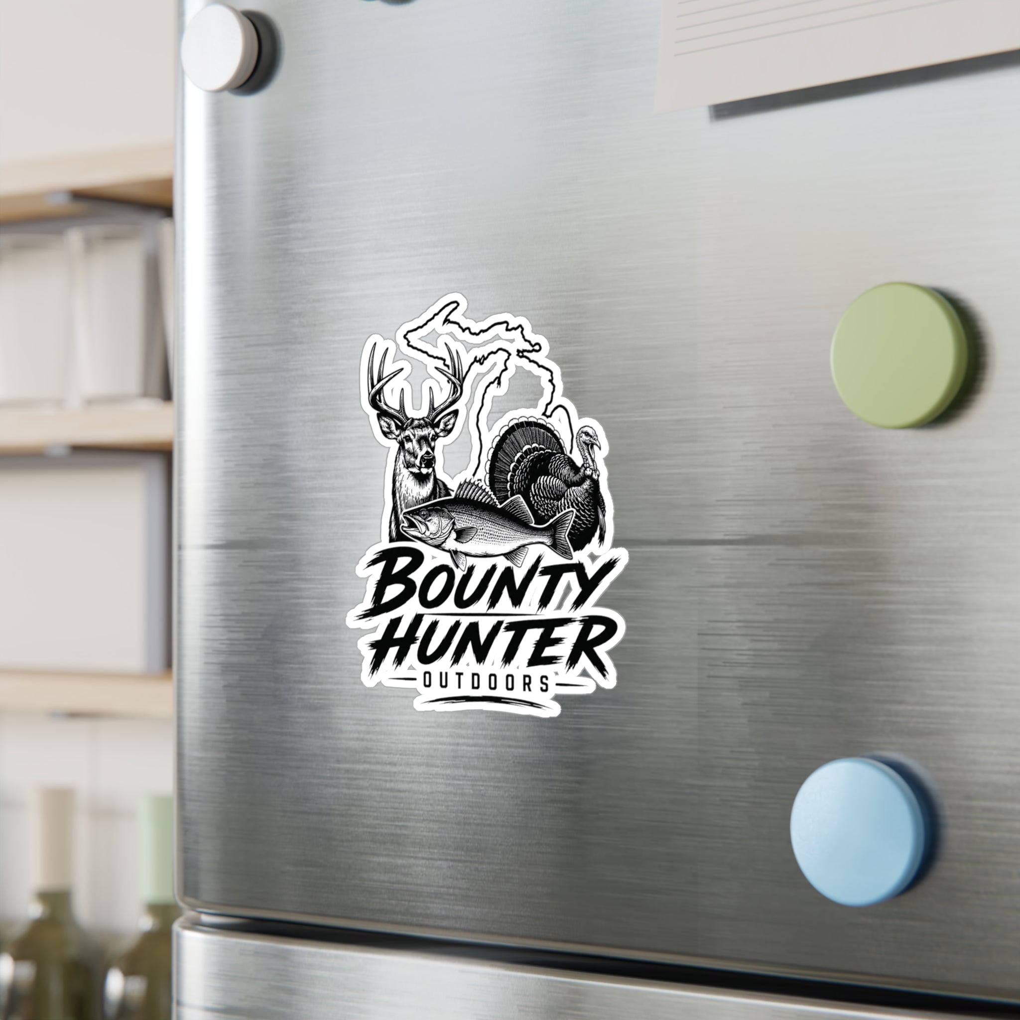 Bounty Hunter Outdoors Sticker — Hunting, Fishing & Turkey Decal (Kiss-Cut Vinyl)