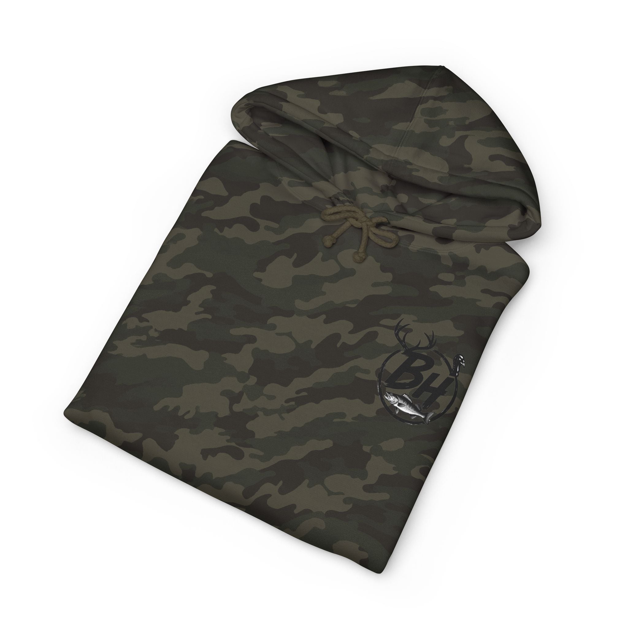 Hoodie — Bounty Hunter Outdoors Skull Deer Antlers Graphic Hooded Sweatshirt