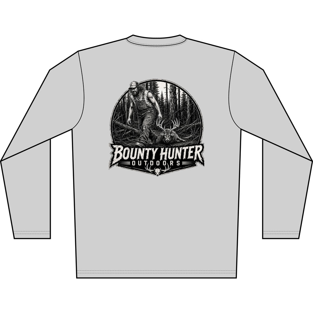 Bounty Hunter Outdoors Long Sleeve Shirt — Men’s Hunting Graphic Tee