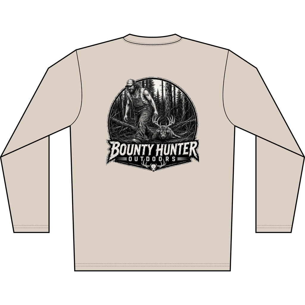 Bounty Hunter Outdoors Long Sleeve Shirt — Men’s Hunting Graphic Tee