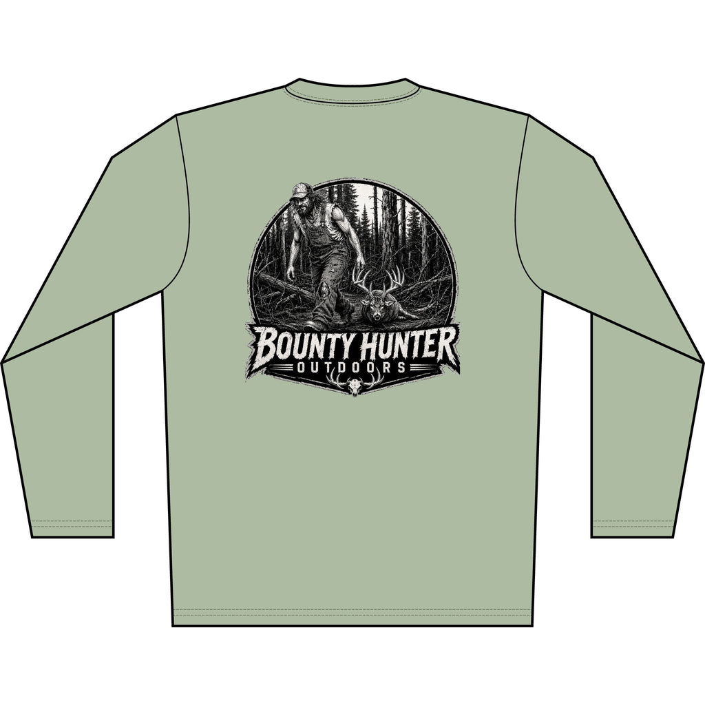 Bounty Hunter Outdoors Long Sleeve Shirt — Men’s Hunting Graphic Tee