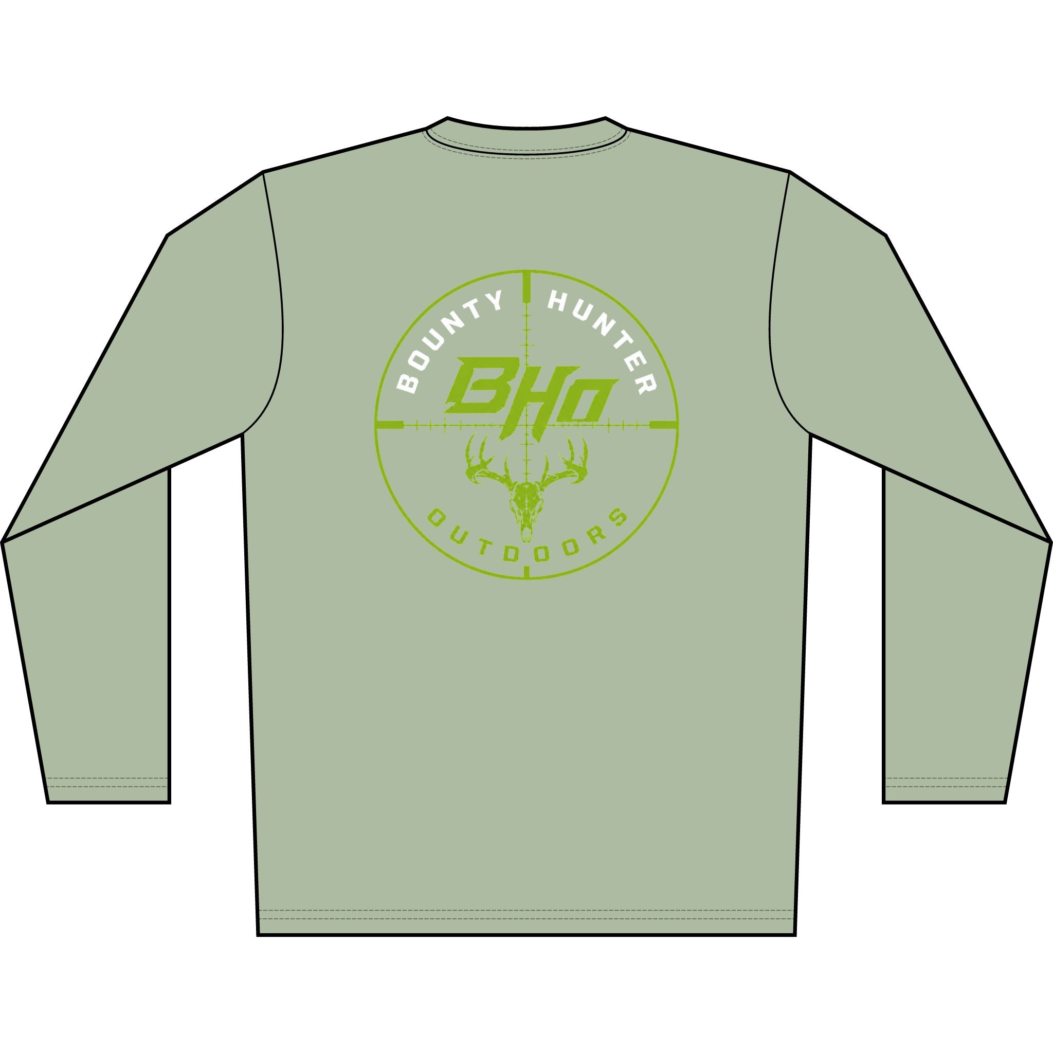 Bounty Hunter Outdoors Long Sleeve Shirt — Men's Solar Performance Tee