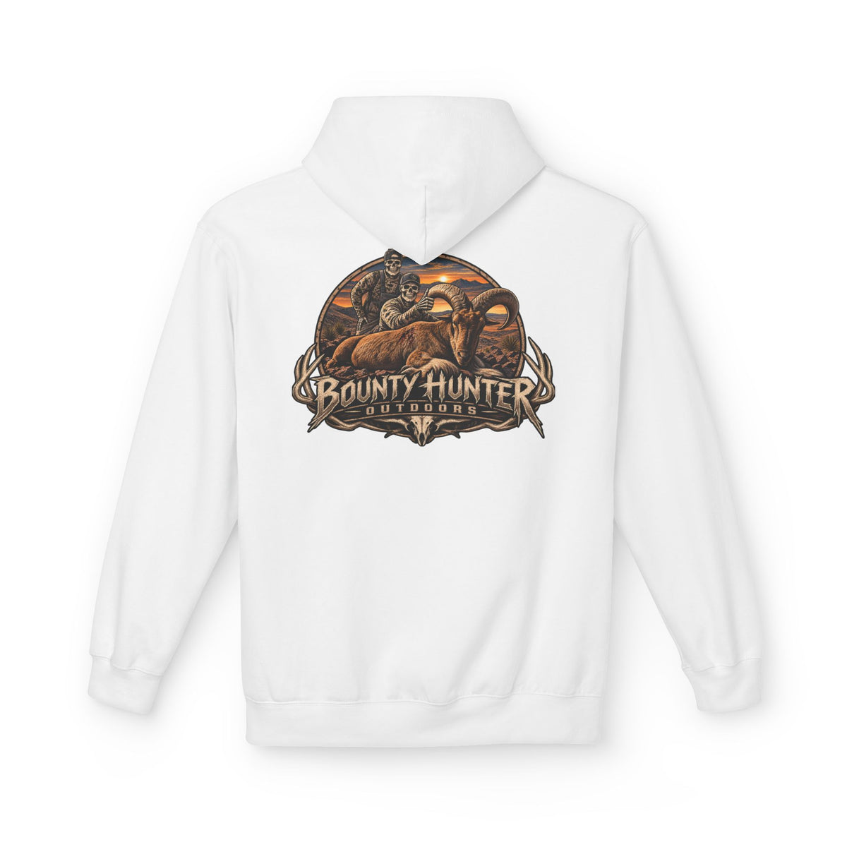 Bounty Hunter Logo Hoodie – Vintage Sci‑Fi Bounty Hunter Graphic Pullover