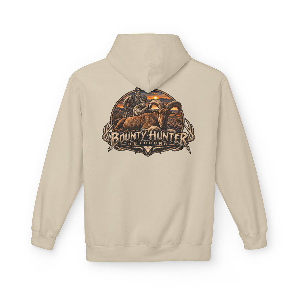 Bounty Hunter Logo Hoodie – Vintage Sci‑Fi Bounty Hunter Graphic Pullover