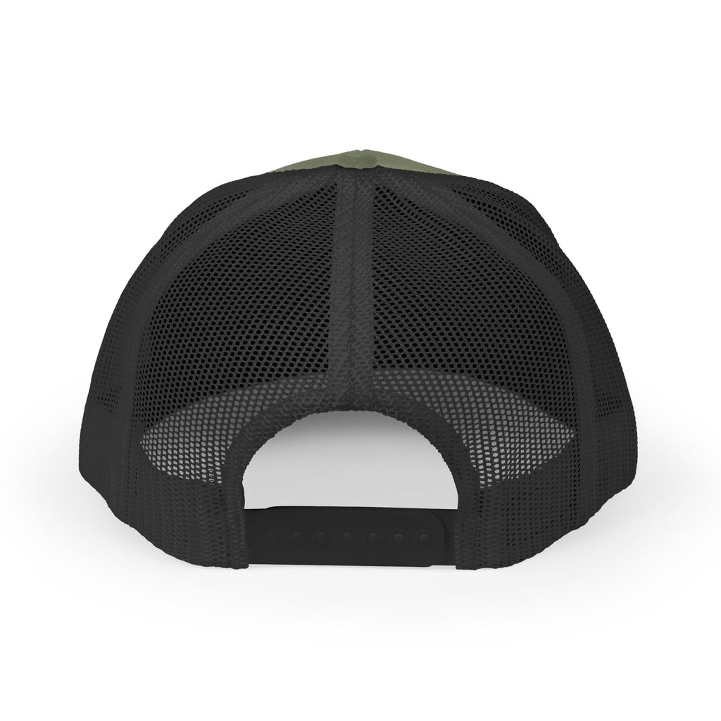 BH Deer Logo Trucker Cap — Embroidered Snapback Hat for Outdoorsmen