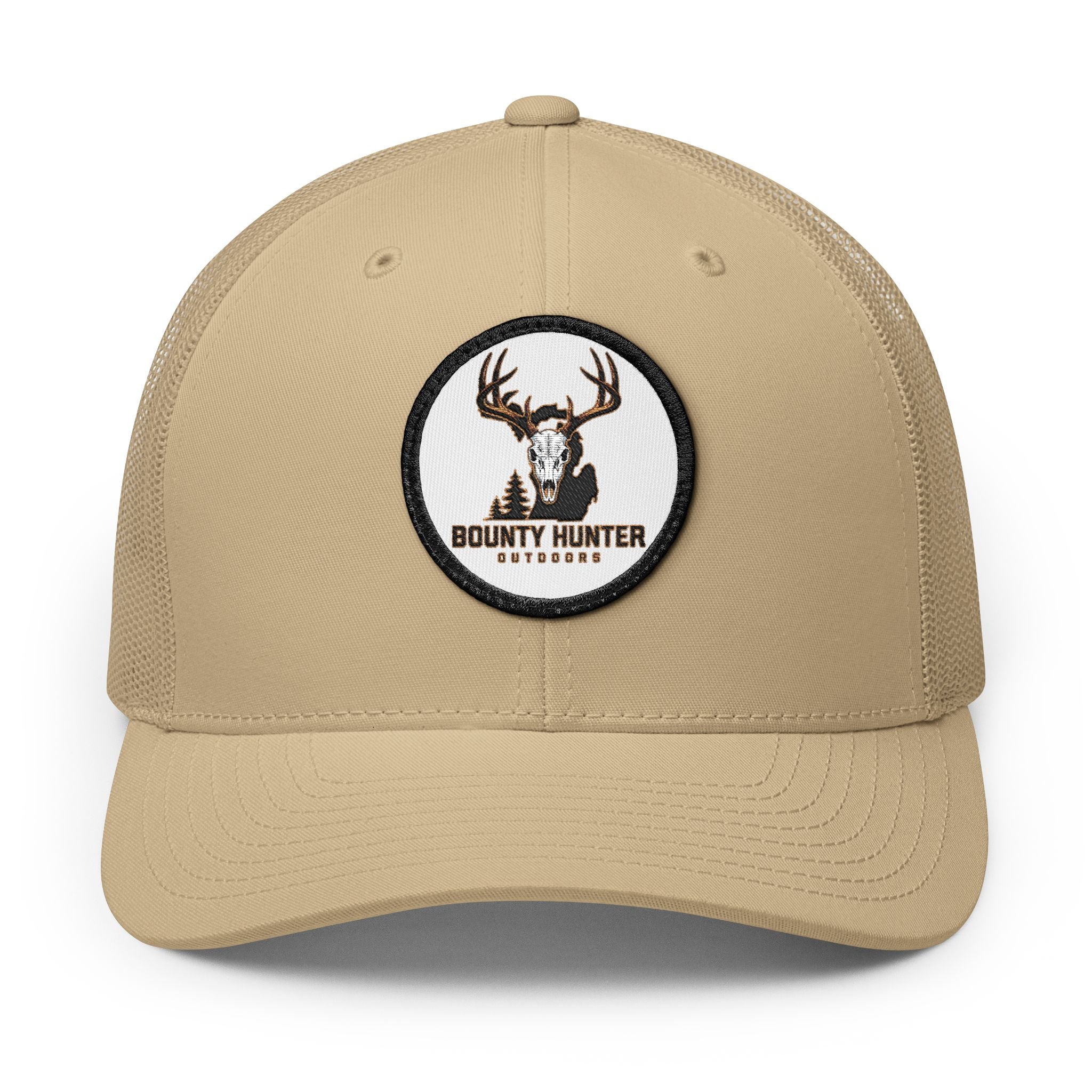 Bounty Hunter Outdoors Trucker Hat — Embroidered Deer Patch Snapback