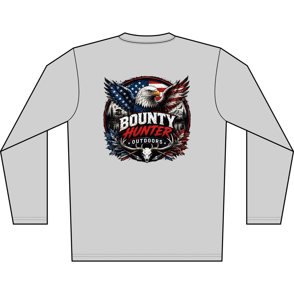 Bounty Hunter Outdoors Patriotic Eagle Long Sleeve Shirt