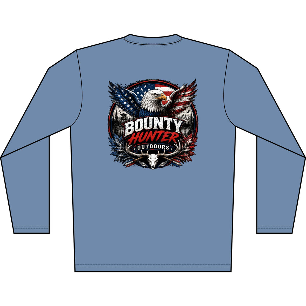 Bounty Hunter Outdoors Patriotic Eagle Long Sleeve Shirt