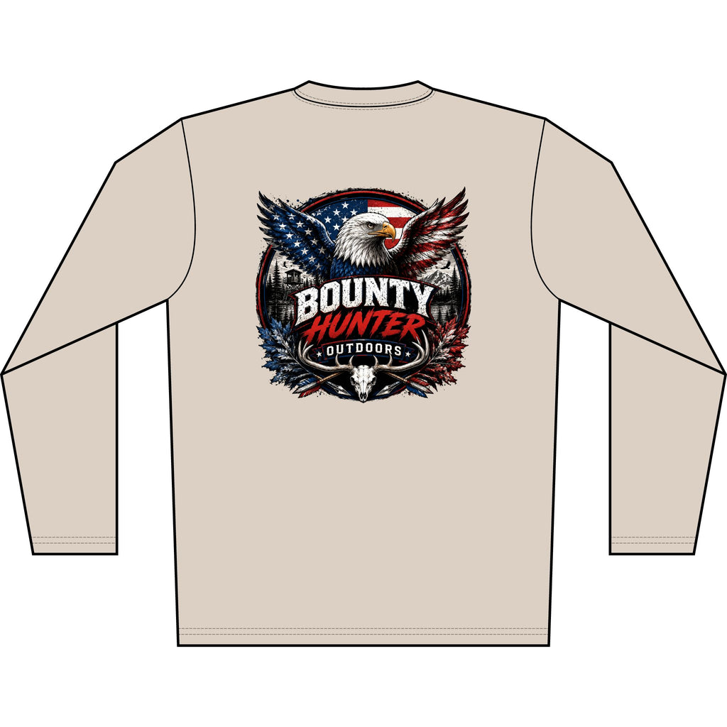 Bounty Hunter Outdoors Patriotic Eagle Long Sleeve Shirt
