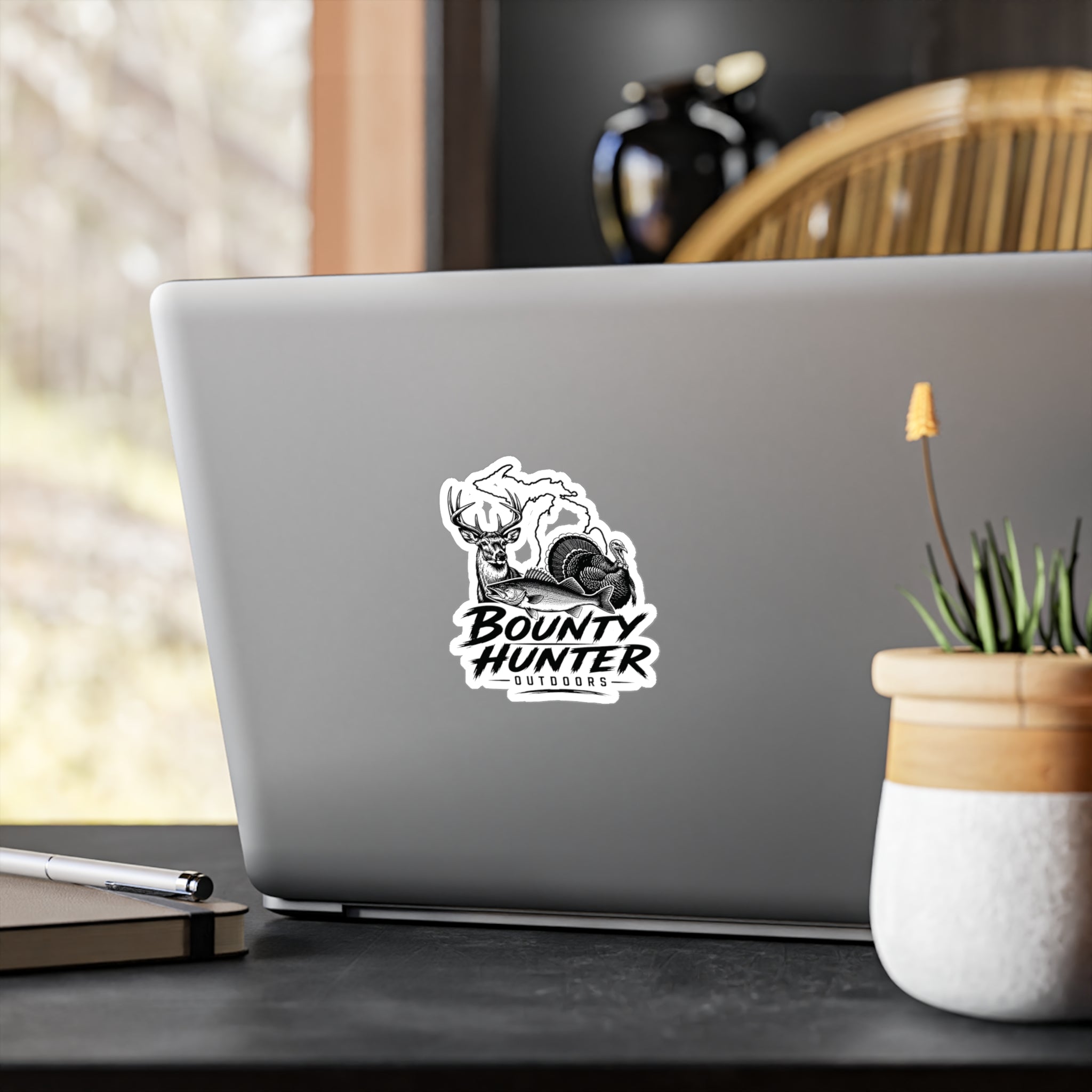 Bounty Hunter Outdoors Sticker — Hunting, Fishing & Turkey Decal (Kiss-Cut Vinyl)