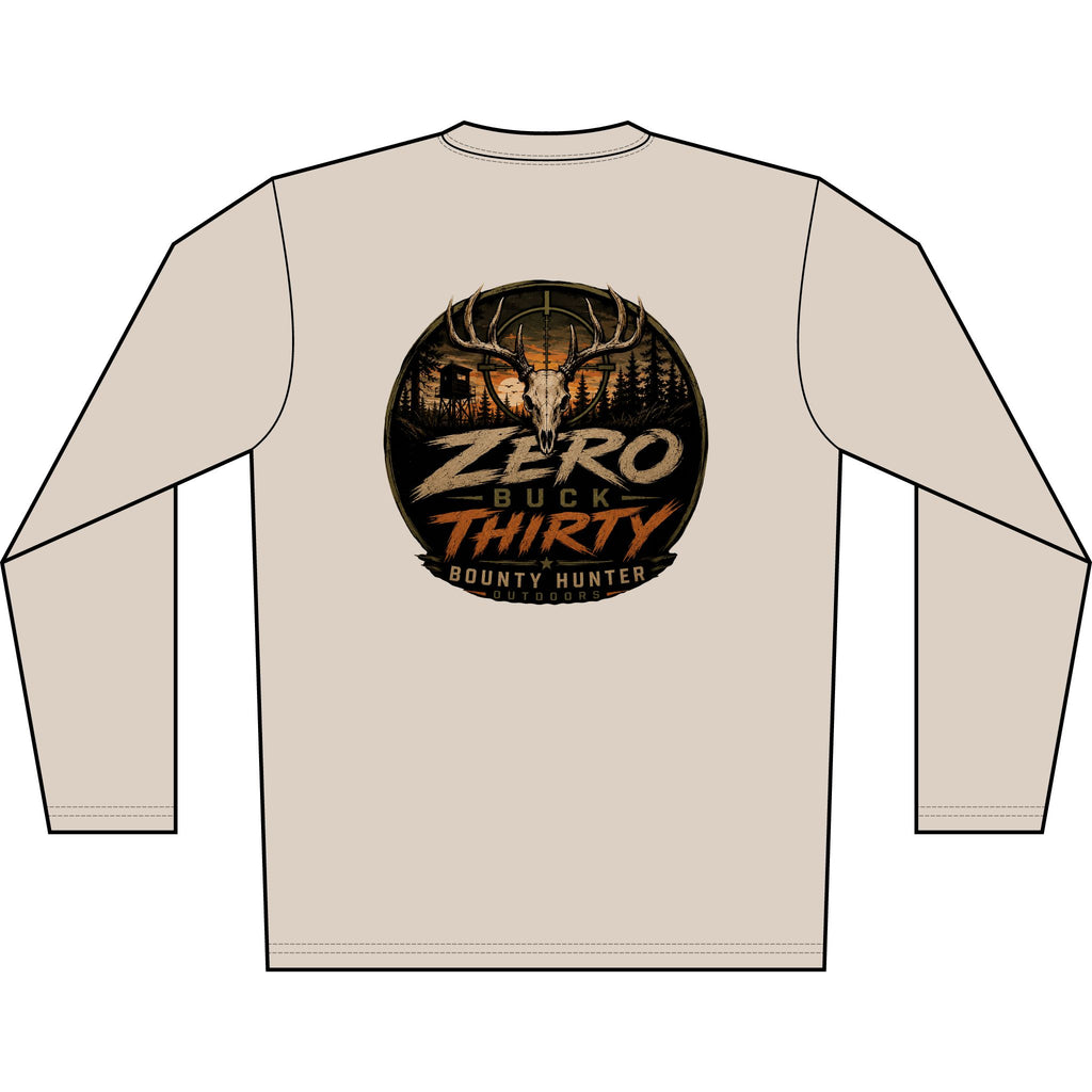 Solar Long Sleeve Shirt — "Zero Buck Thirty" Hunting Graphic