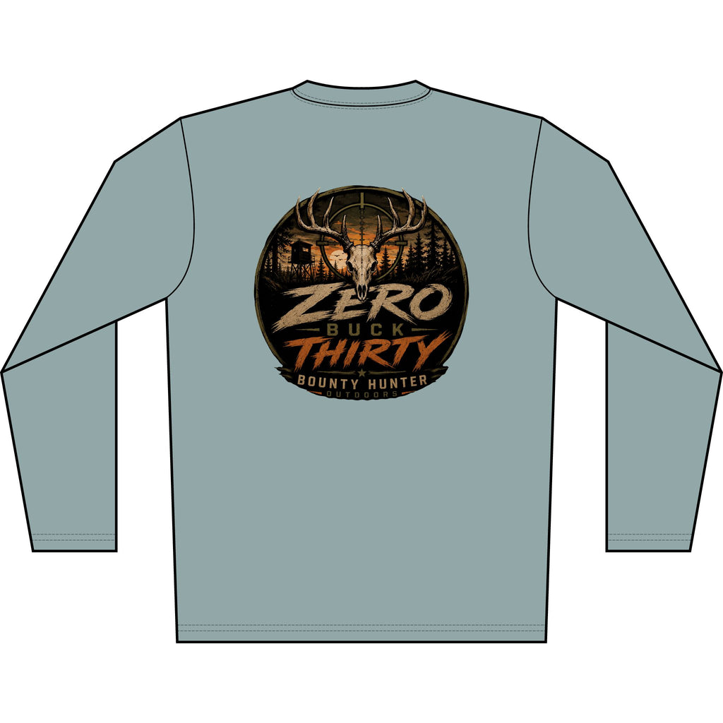 Solar Long Sleeve Shirt — "Zero Buck Thirty" Hunting Graphic
