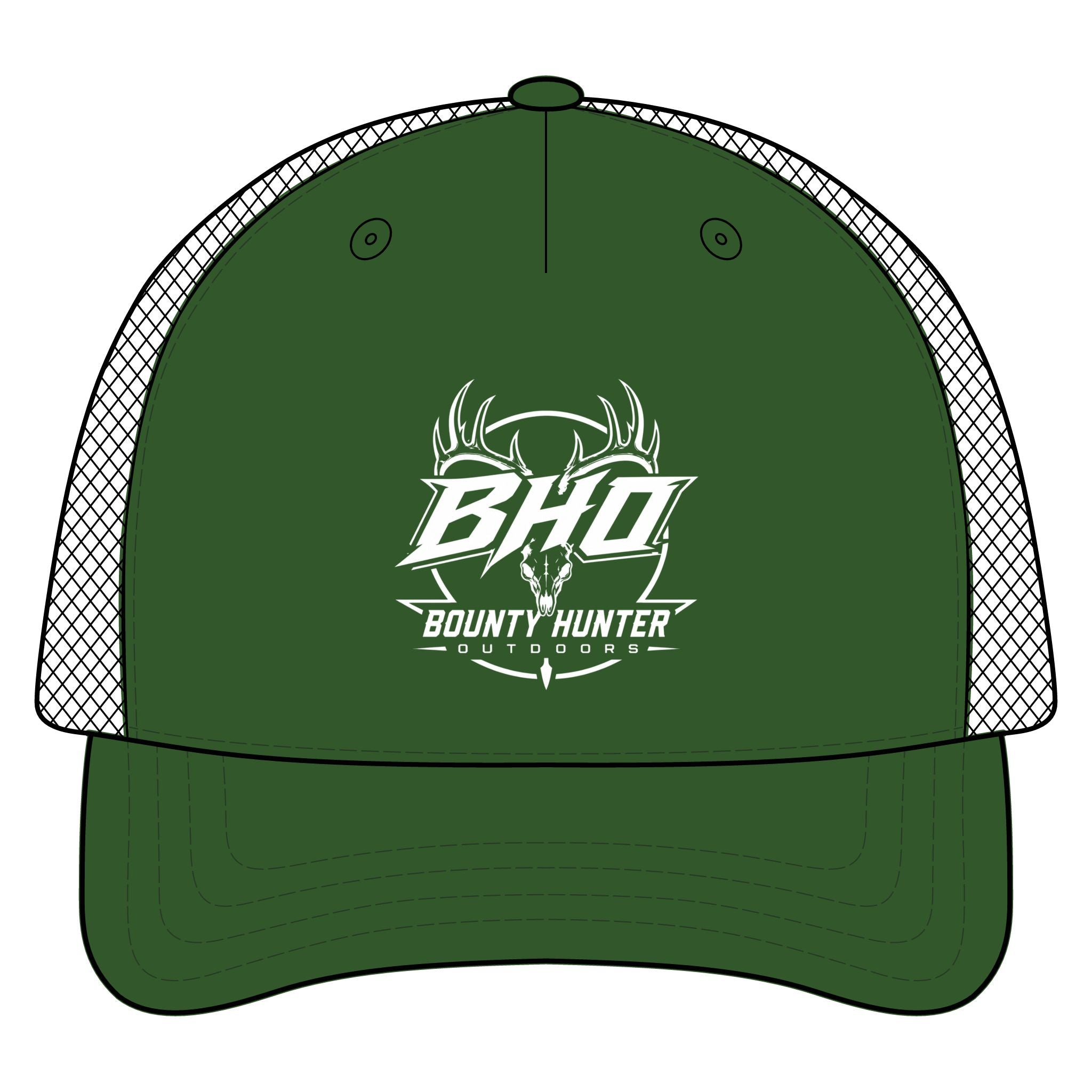 Bounty Hunter Outdoors BHO Trucker Hat – Embroidered Hunting Logo Cap