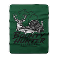 Bounty Hunter Outdoors Sherpa Blanket — Hunting, Fishing & Turkey Throw