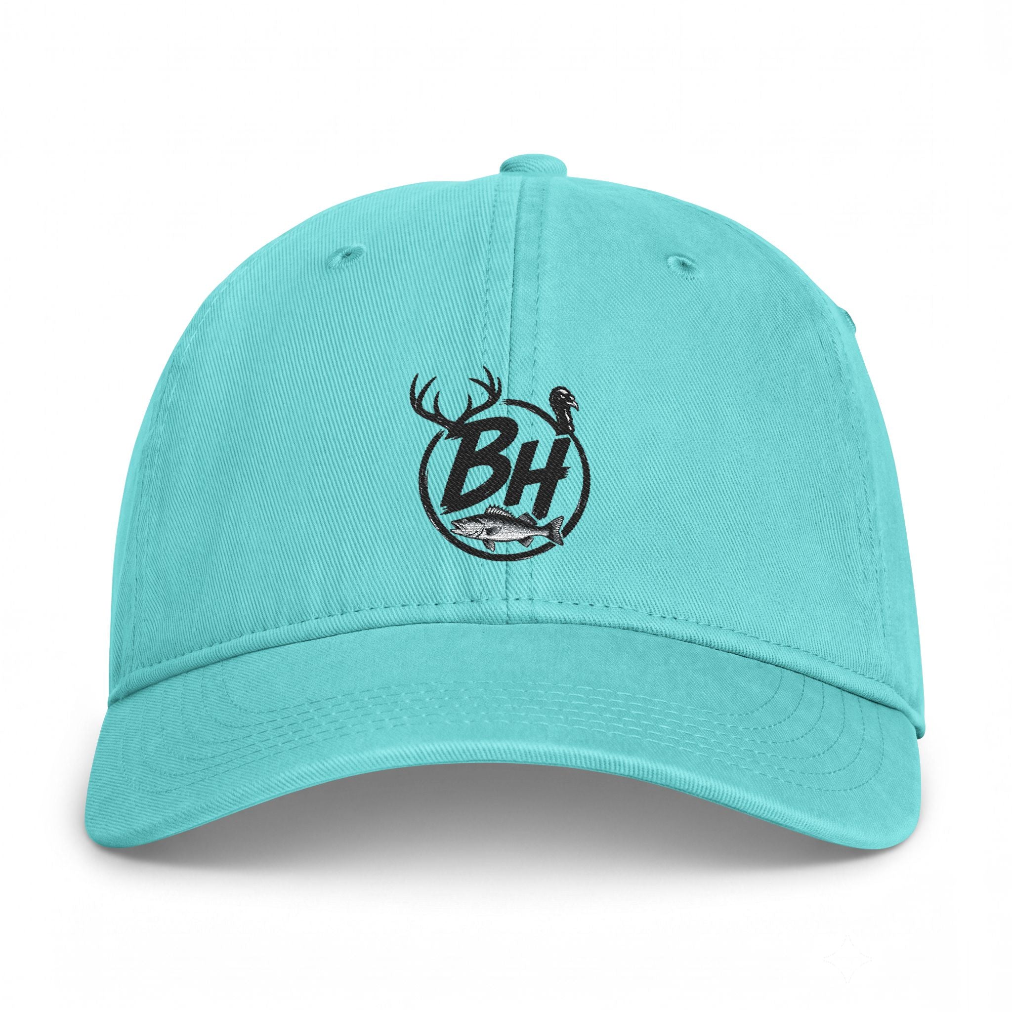 Washed Coastal Cap — Vintage Beach Logo Hat