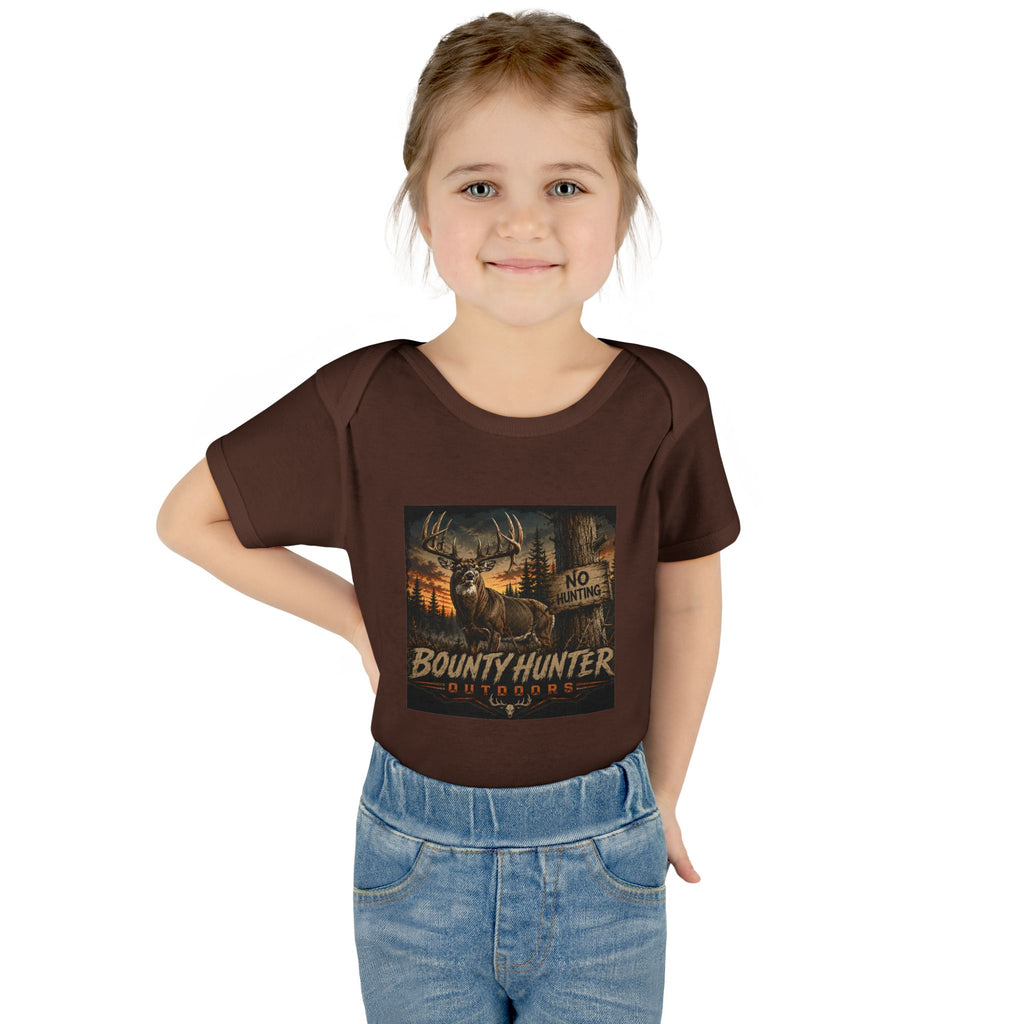 Bounty Hunter Outdoor Infant Bodysuit – Rustic Deer Hunting Graphic
