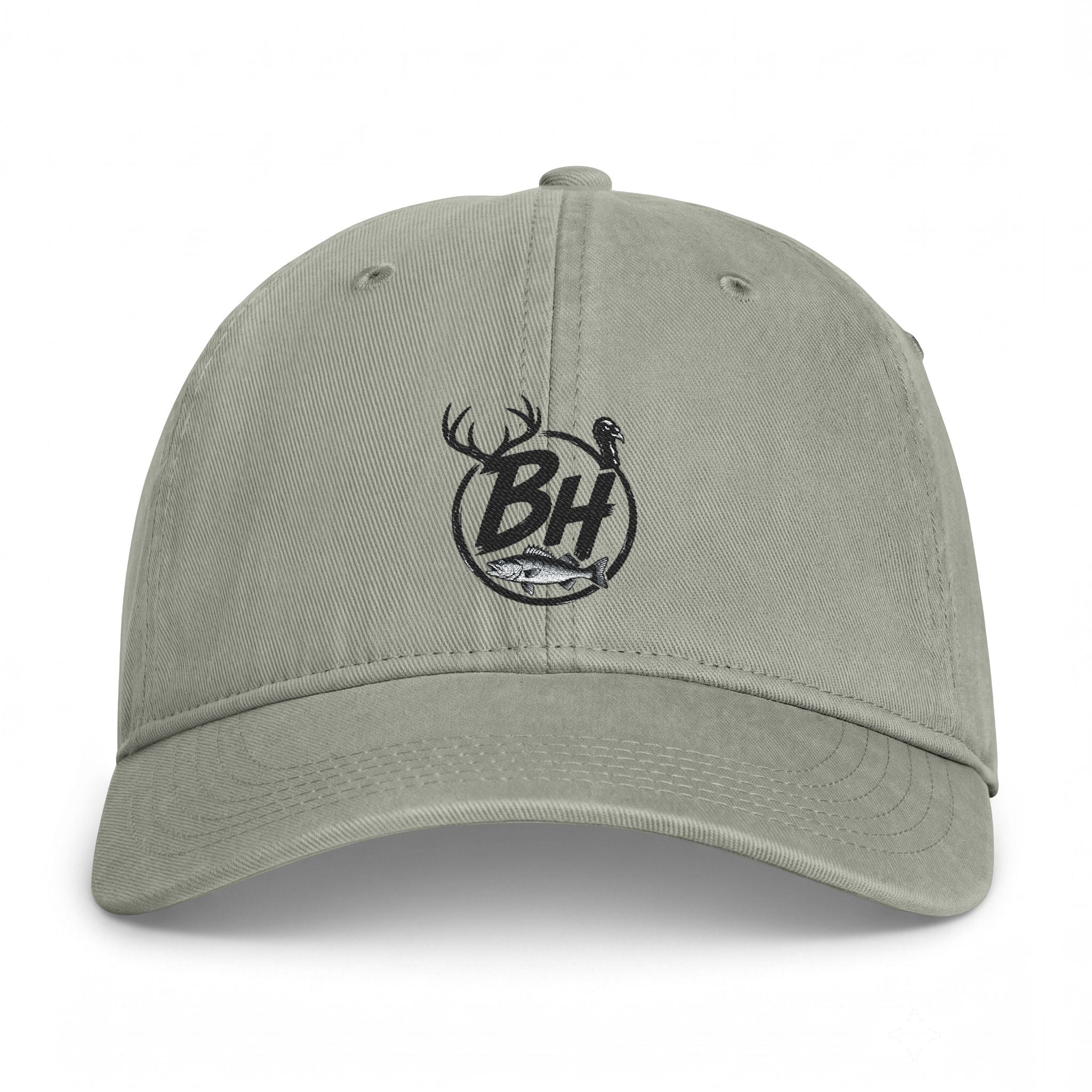 Washed Coastal Cap — Vintage Beach Logo Hat