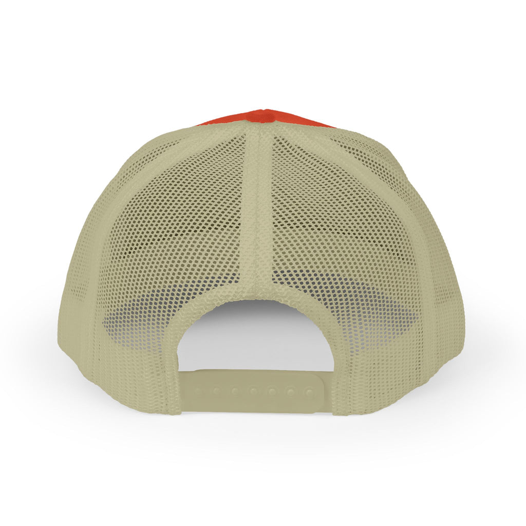 BH Deer Logo Trucker Cap — Embroidered Snapback Hat for Outdoorsmen