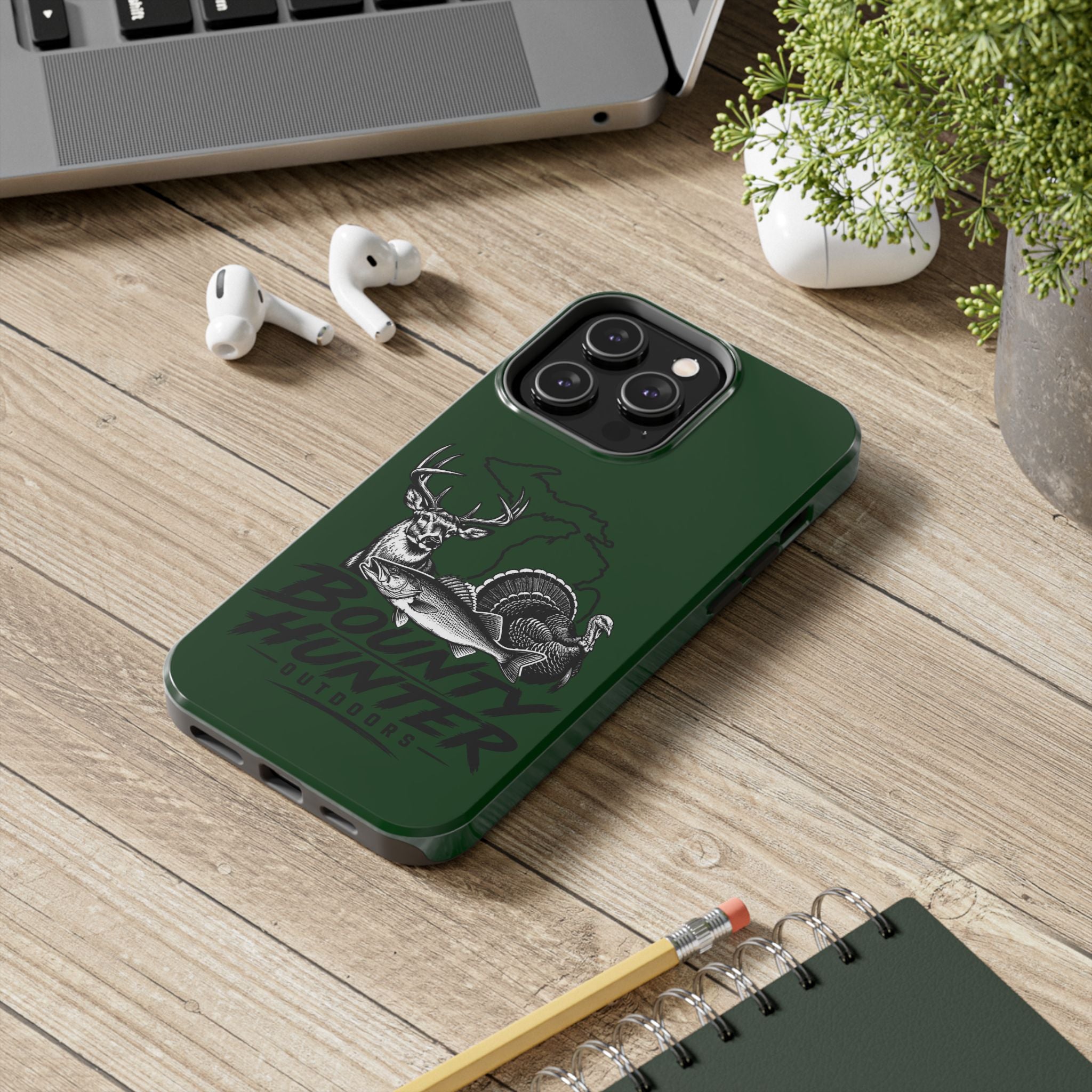 Phone Case — 'Bounty Hunter Outdoors' Hunting & Fishing Tough Phone Case