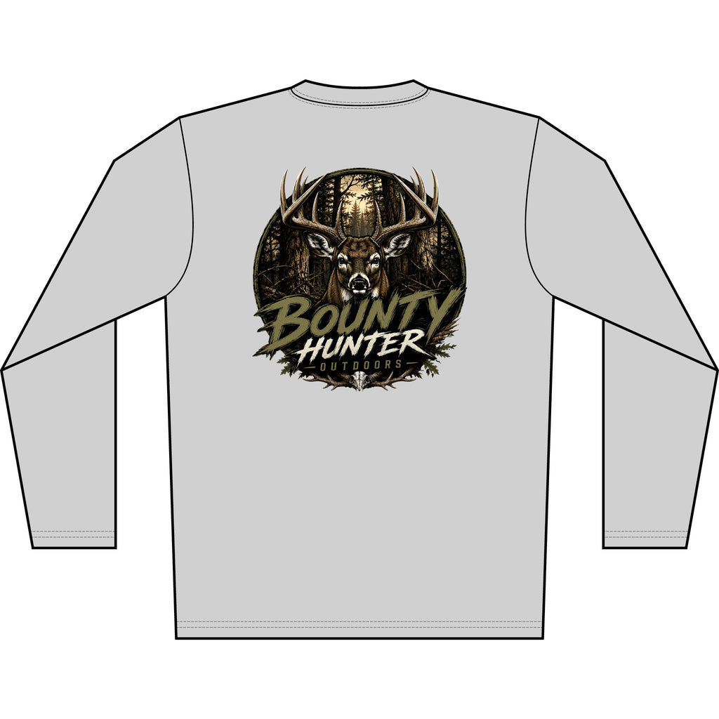 Bounty Hunter Deer Graphic Long Sleeve Shirt