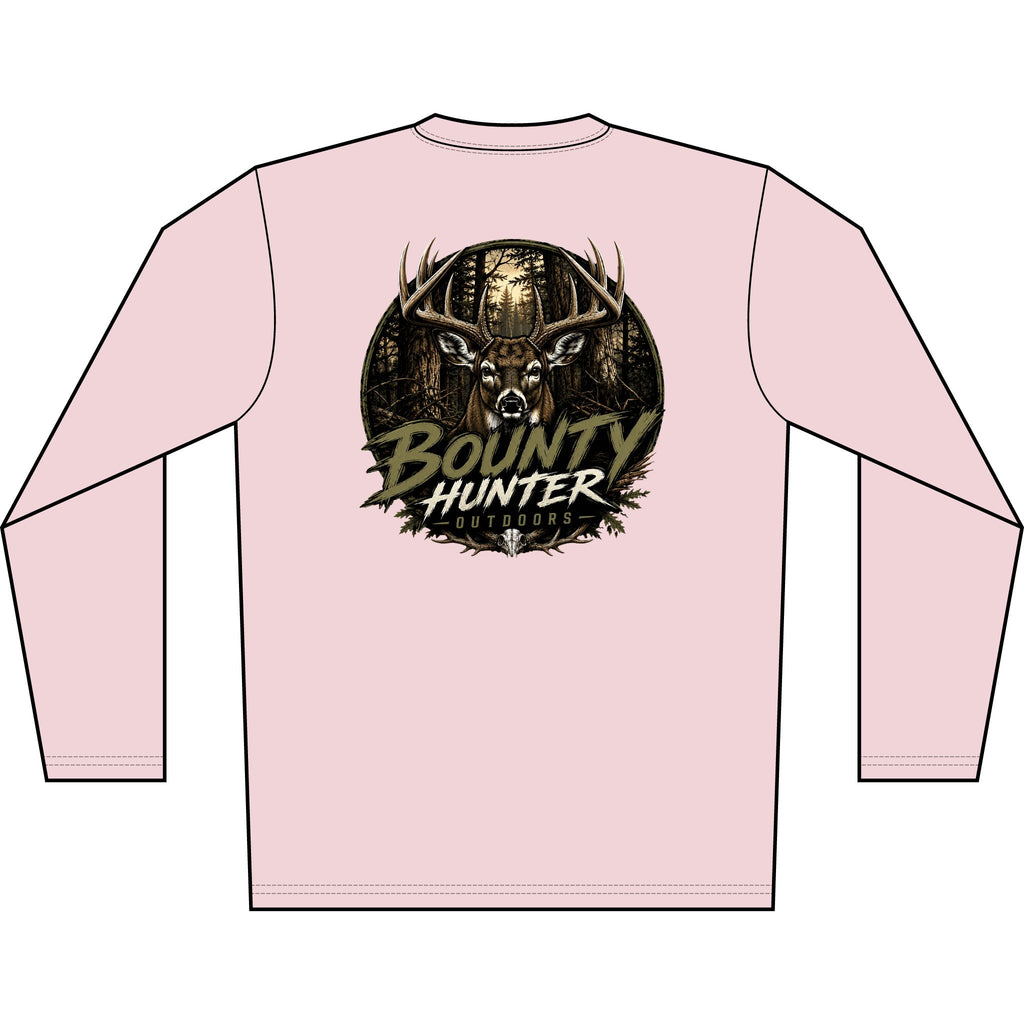 Bounty Hunter Deer Graphic Long Sleeve Shirt