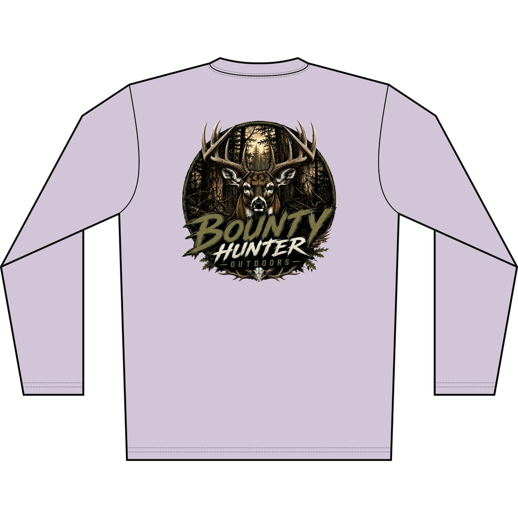 Bounty Hunter Deer Graphic Long Sleeve Shirt