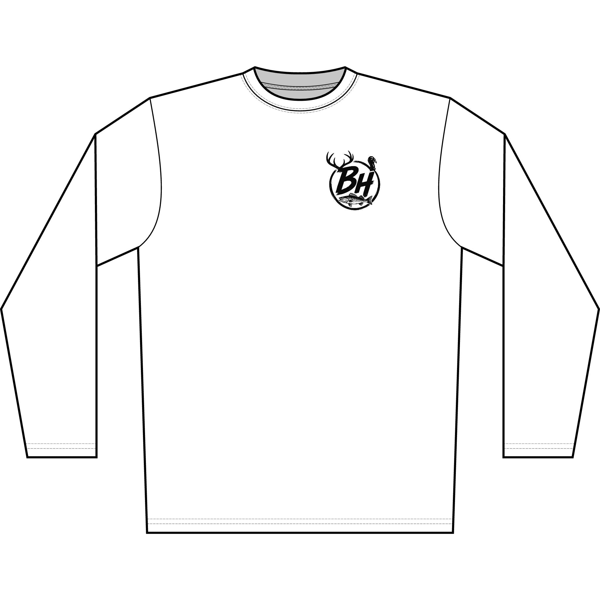 Bounty Hunter Outdoors Men's Long Sleeve Shirt — Deer Hunting Graphic 'No Hunting' Design