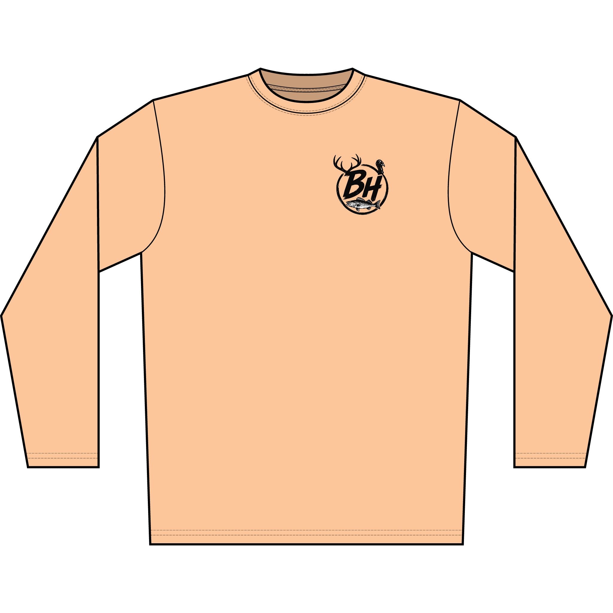 Bounty Hunter Outdoors Men's Long Sleeve Shirt — Deer Hunting Graphic 'No Hunting' Design