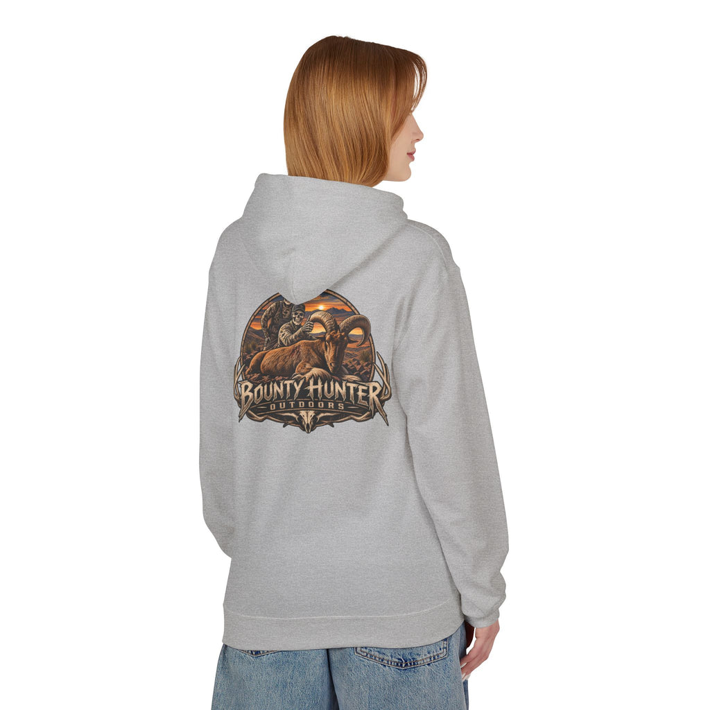 Bounty Hunter Logo Hoodie – Vintage Sci‑Fi Bounty Hunter Graphic Pullover