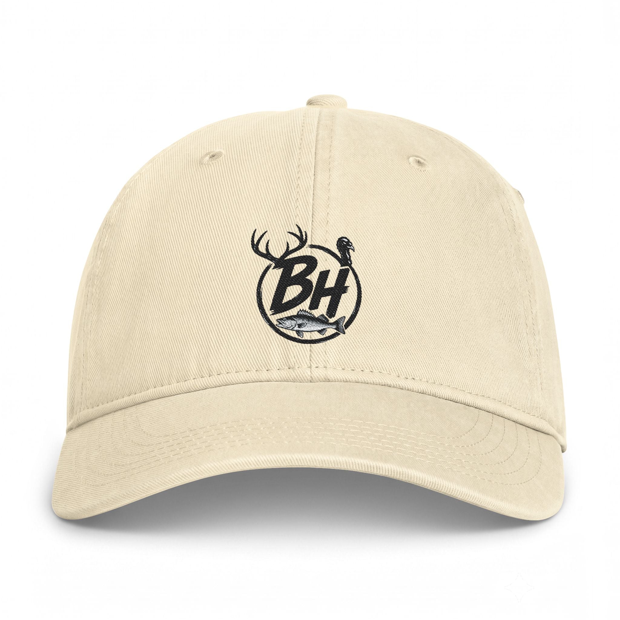 Washed Coastal Cap — Vintage Beach Logo Hat