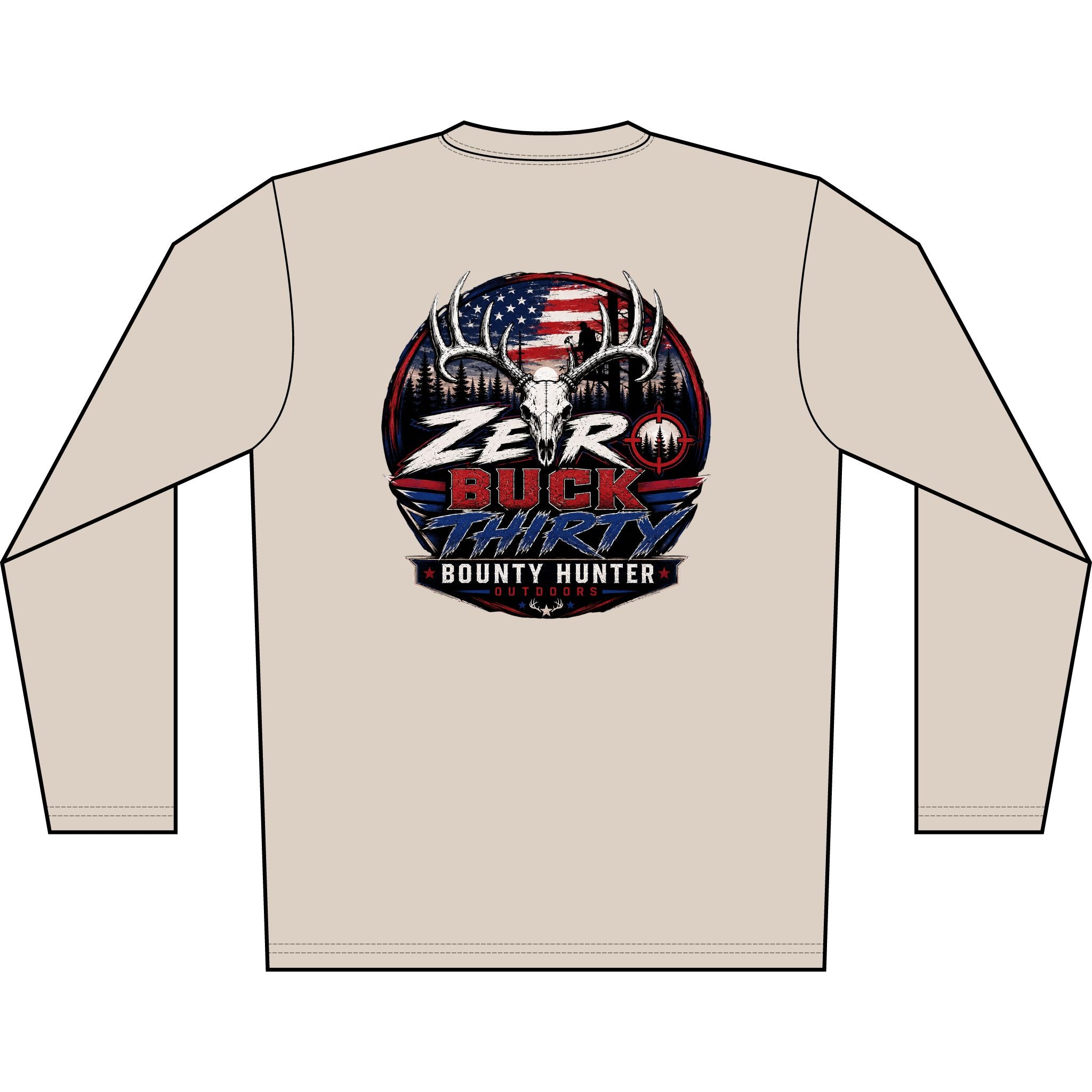 Zero Buck Thirty Bounty Hunter Long Sleeve Shirt