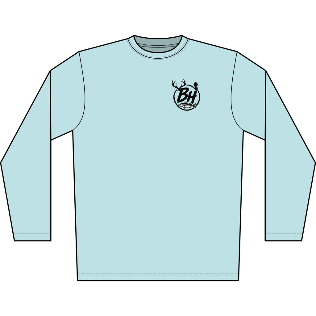 Buck Fever Long Sleeve Shirt — Hunting Medicine Bottle Graphic