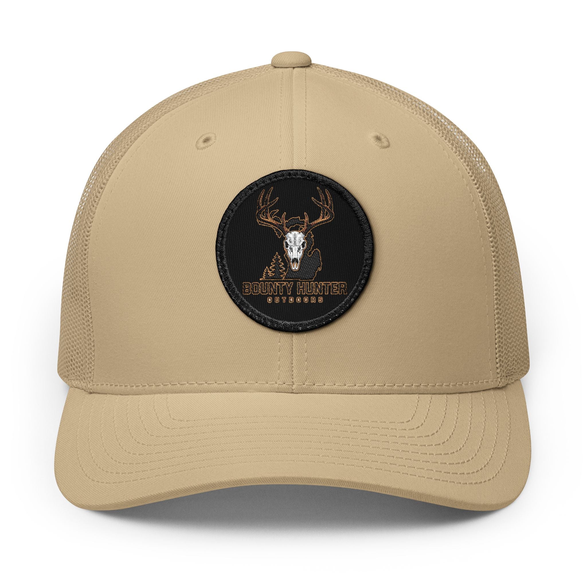 Bounty Hunter Outdoors Trucker Hat — Embroidered Deer Patch Snapback