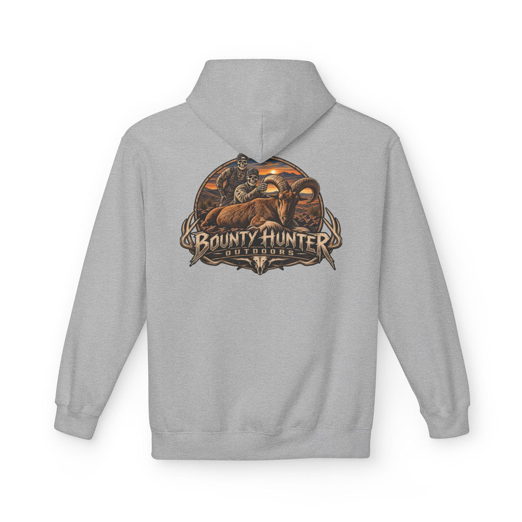 Bounty Hunter Logo Hoodie – Vintage Sci‑Fi Bounty Hunter Graphic Pullover