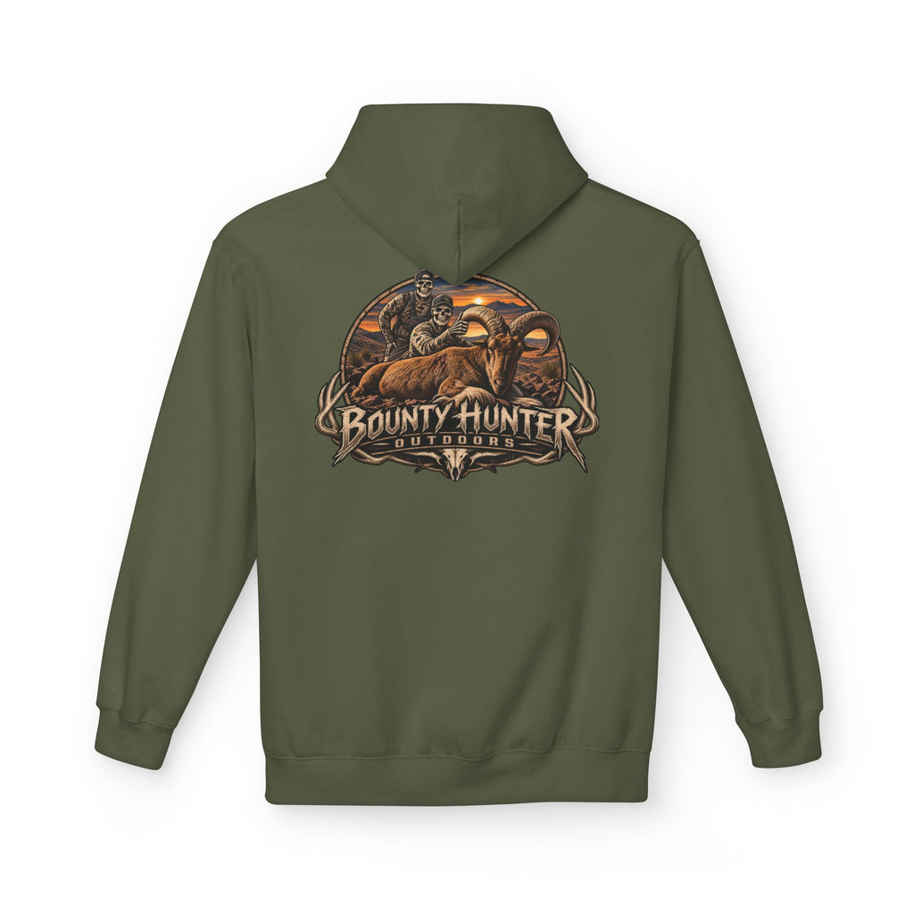 Bounty Hunter Logo Hoodie – Vintage Sci‑Fi Bounty Hunter Graphic Pullover