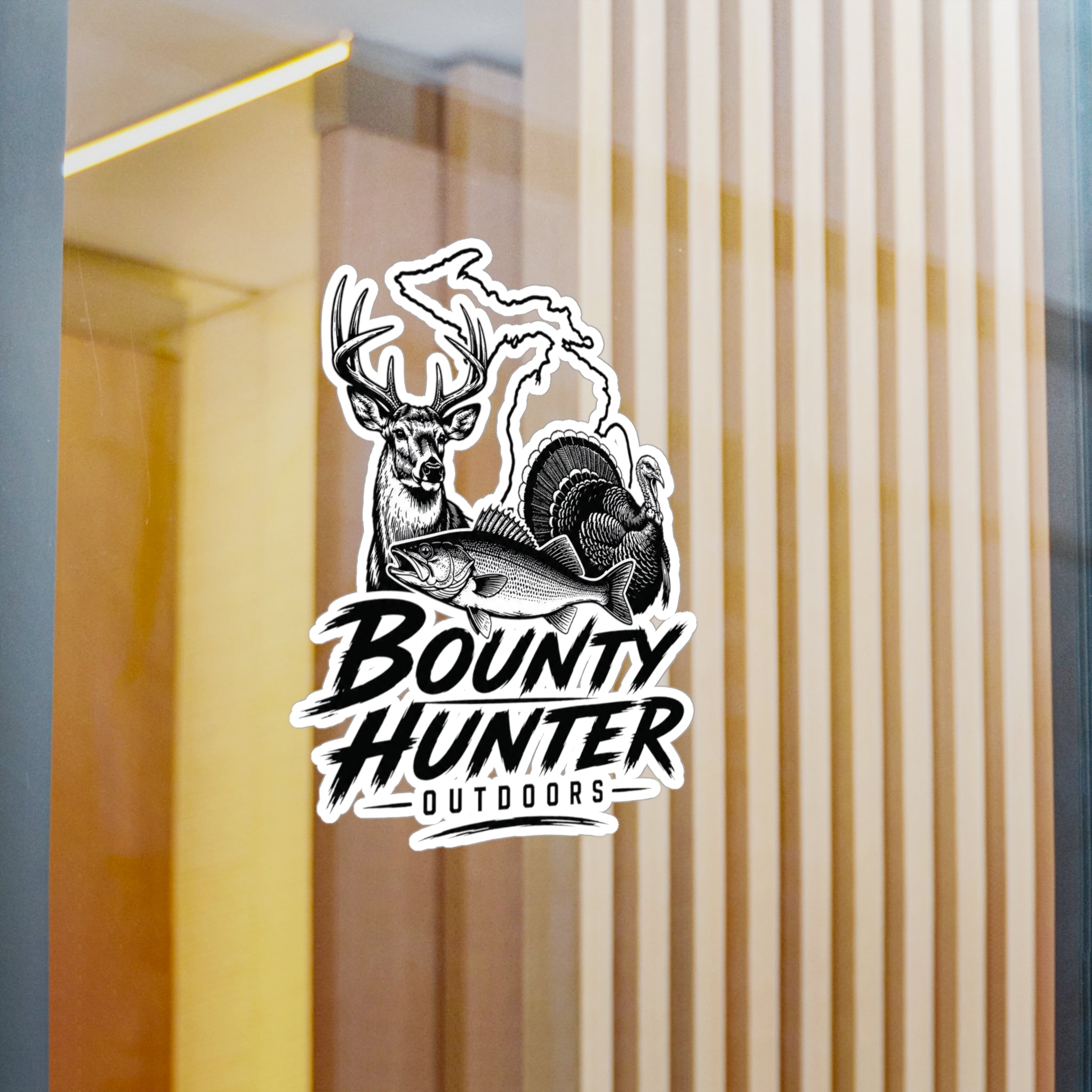Bounty Hunter Outdoors Sticker — Hunting, Fishing & Turkey Decal (Kiss-Cut Vinyl)