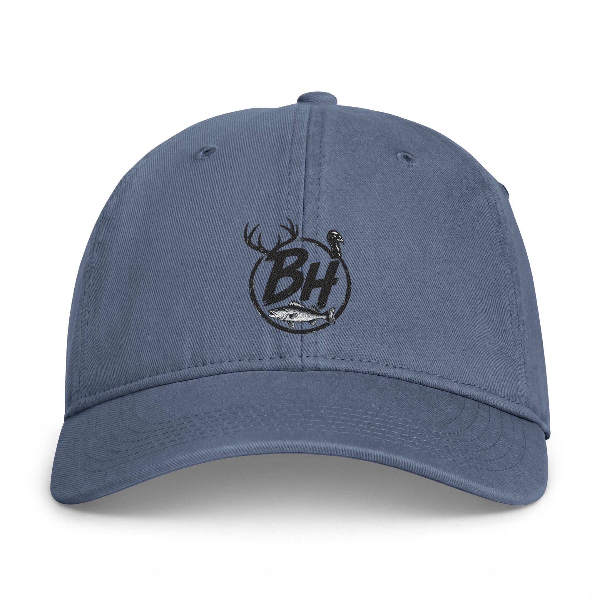 Washed Coastal Cap — Vintage Beach Logo Hat