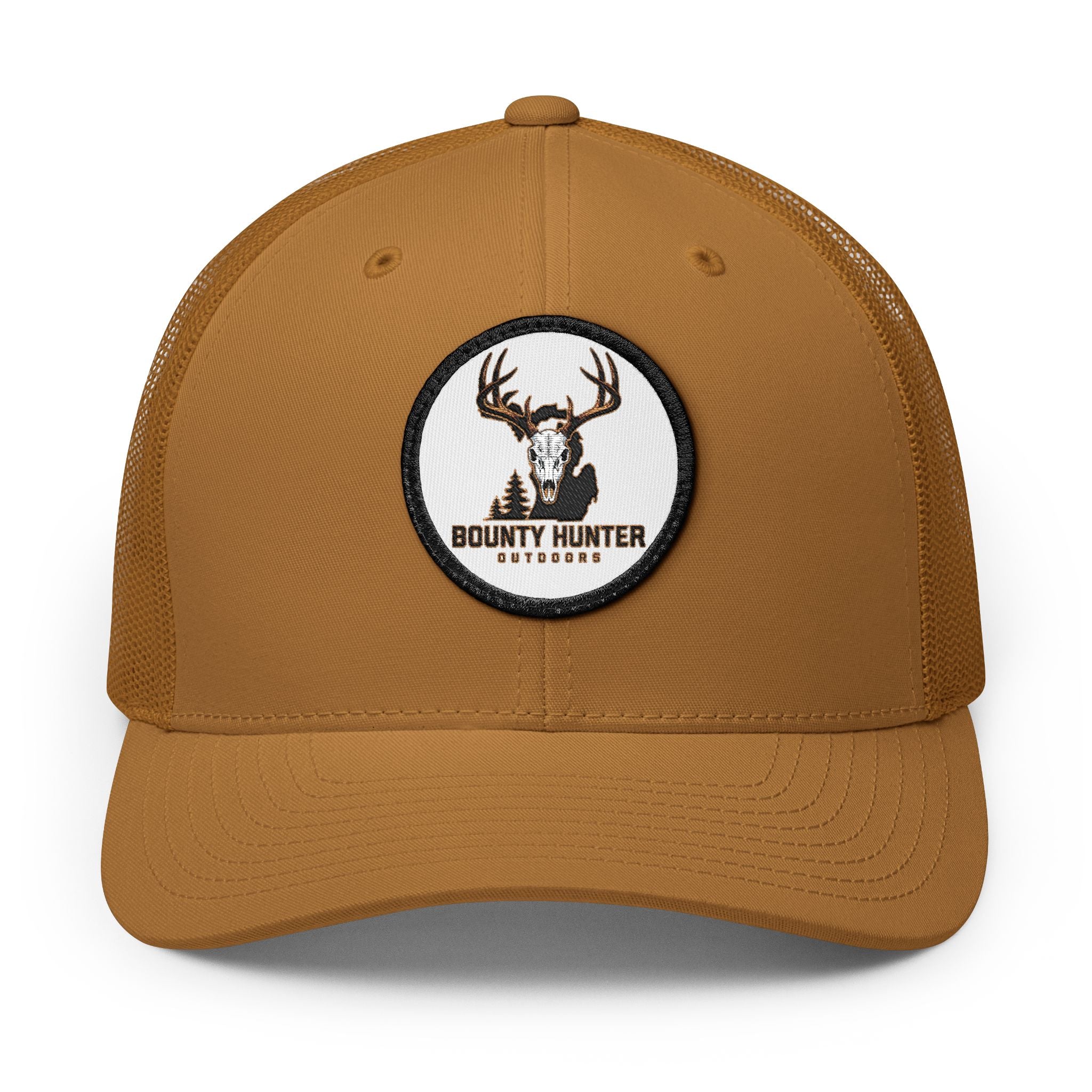 Bounty Hunter Outdoors Trucker Hat — Embroidered Deer Patch Snapback