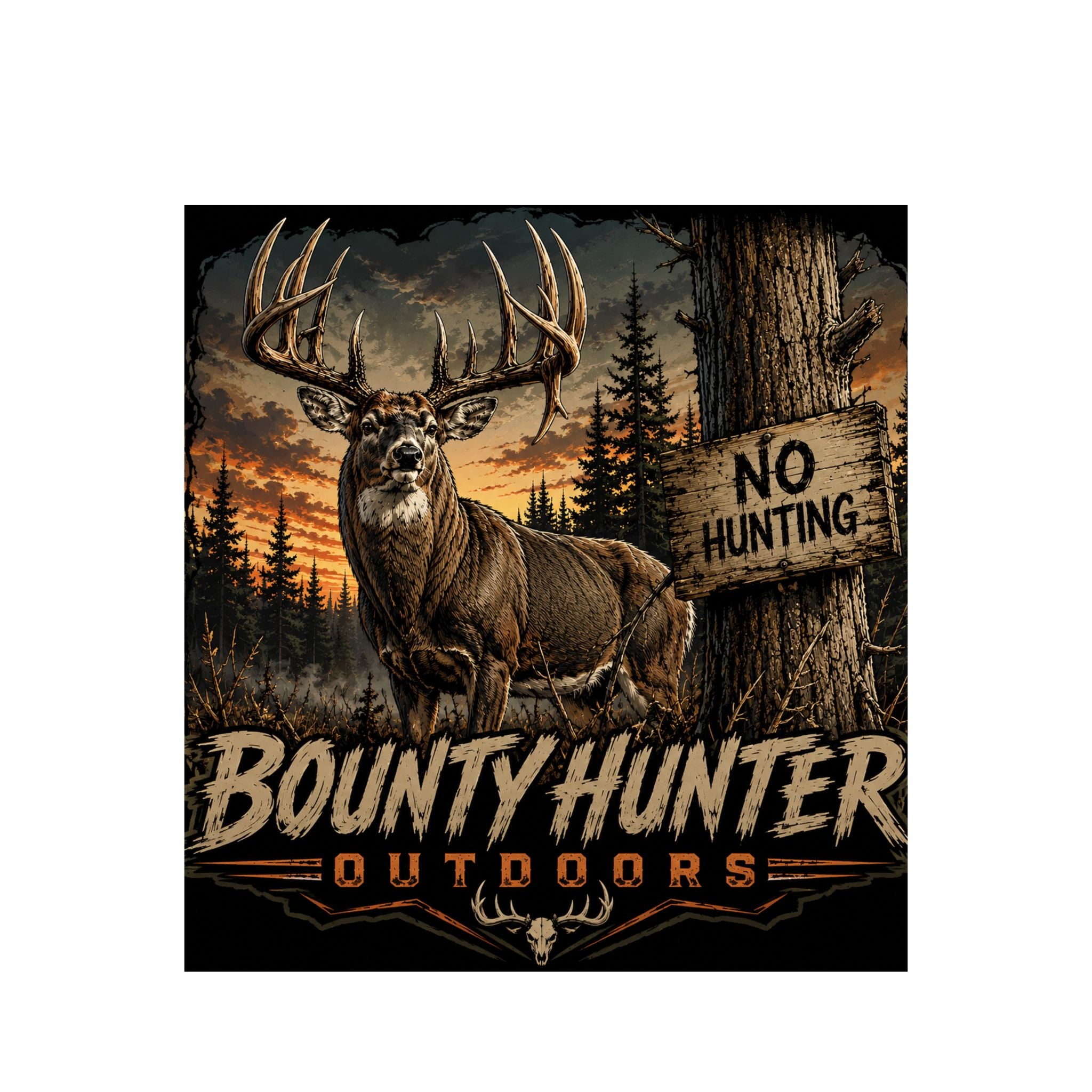 No Hunting Deer UPF