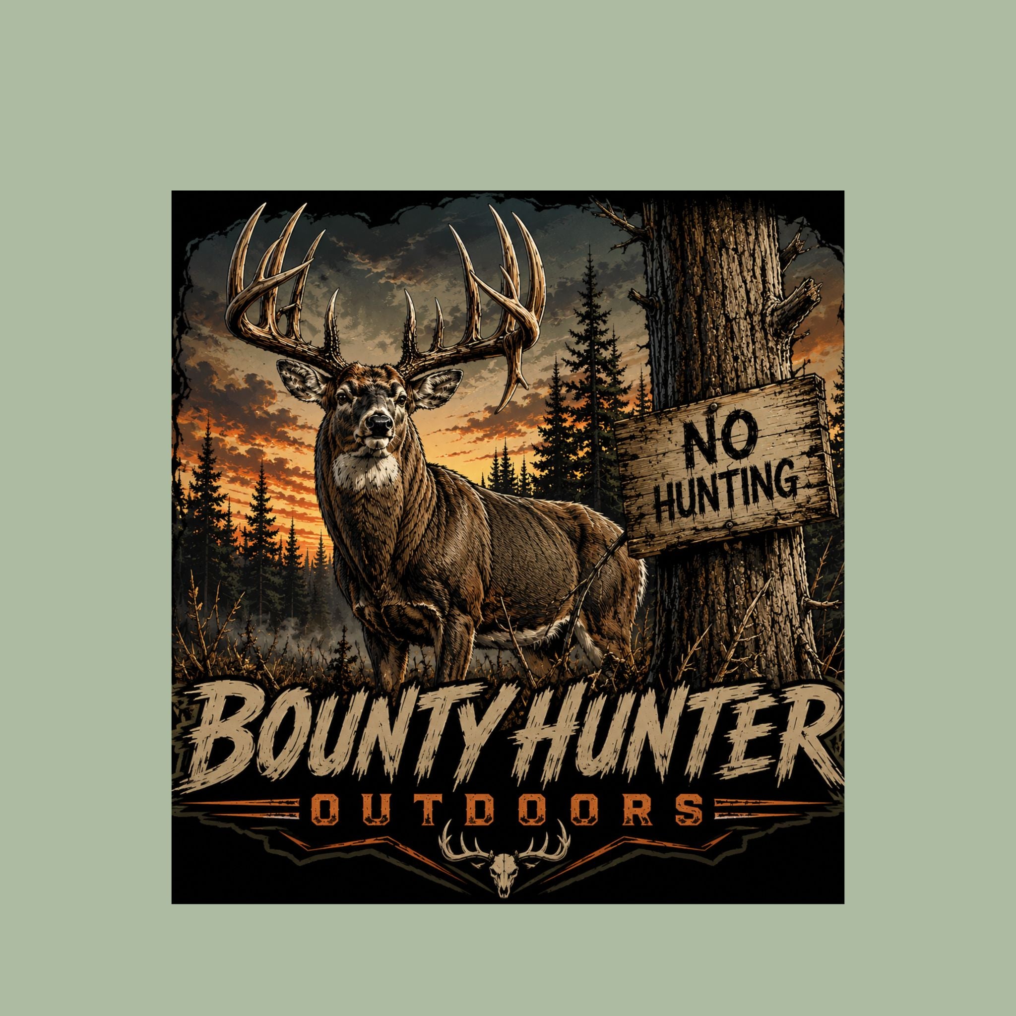 No Hunting Deer UPF