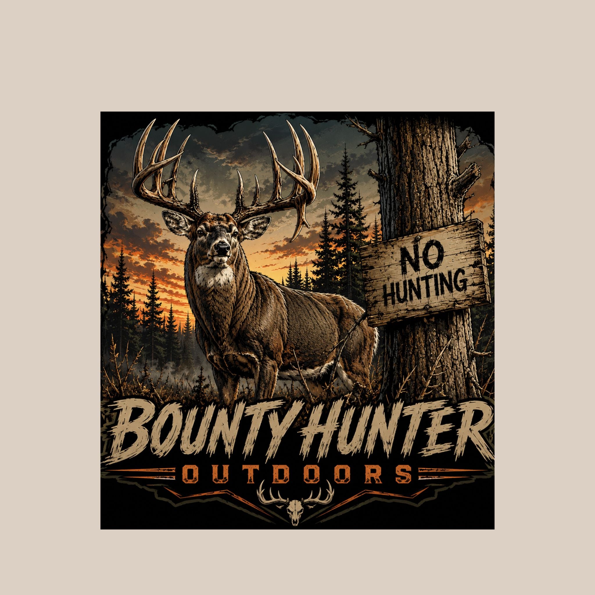 No Hunting Deer UPF