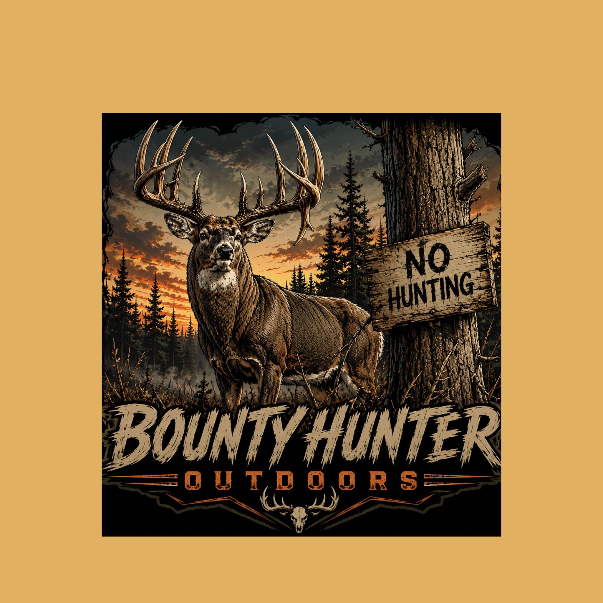 No Hunting Deer UPF
