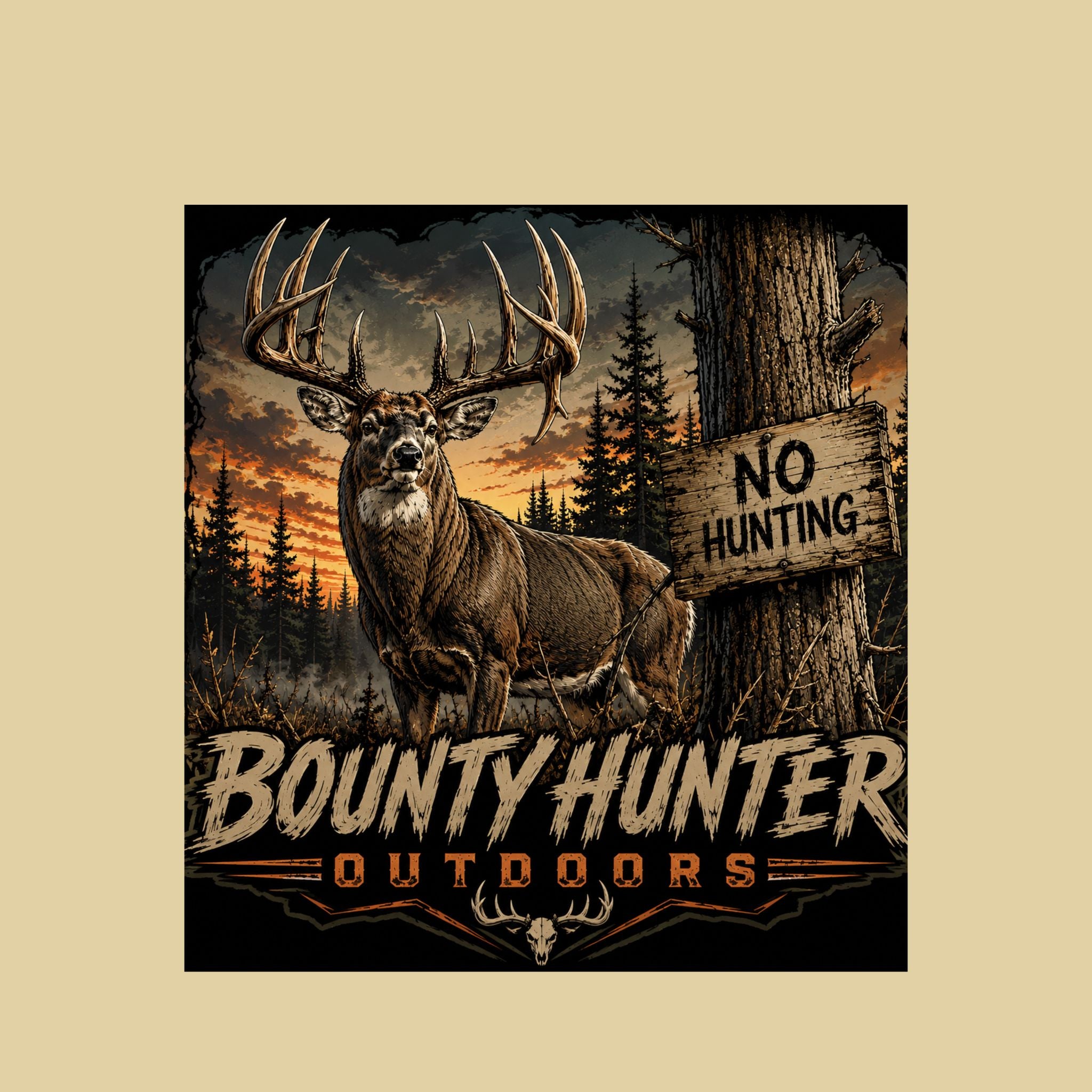 No Hunting Deer UPF
