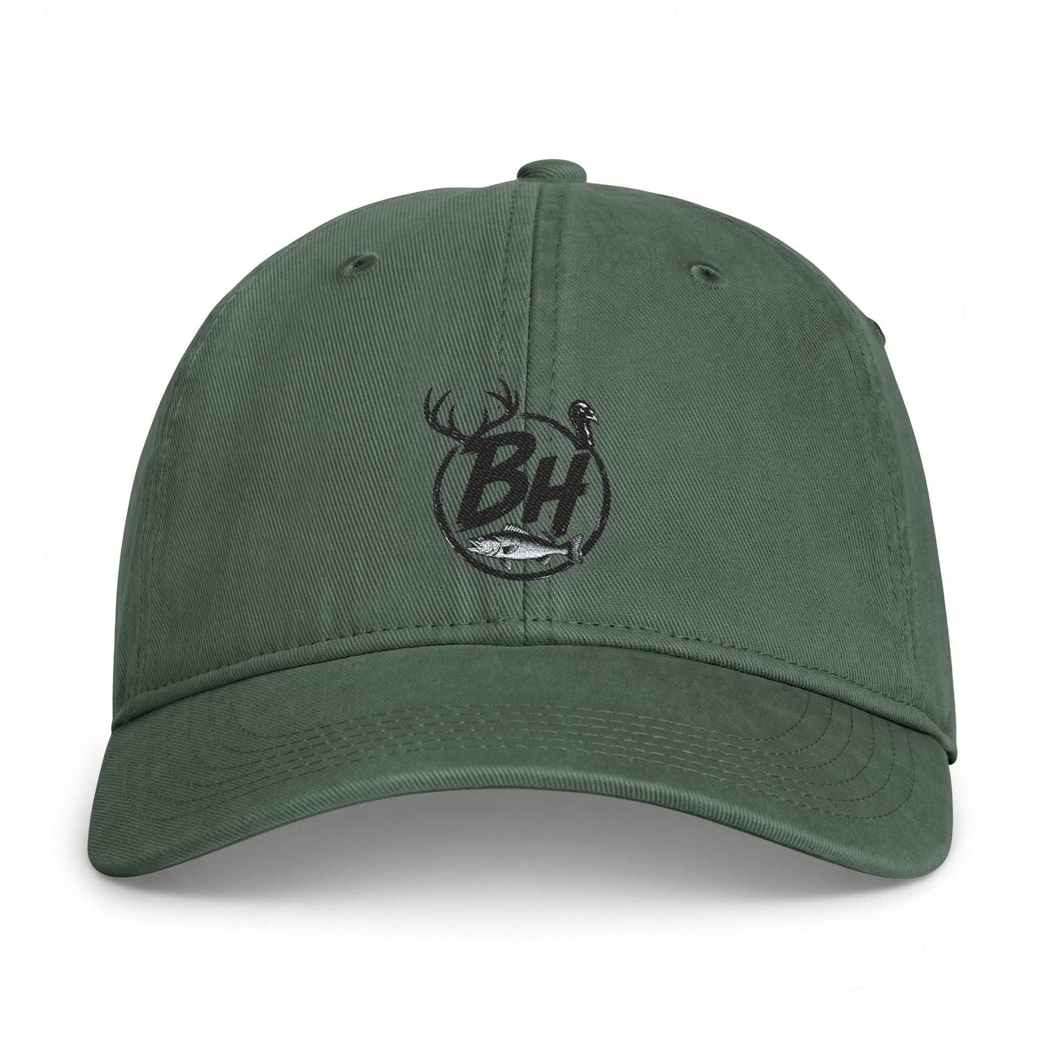 Washed Coastal Cap — Vintage Beach Logo Hat